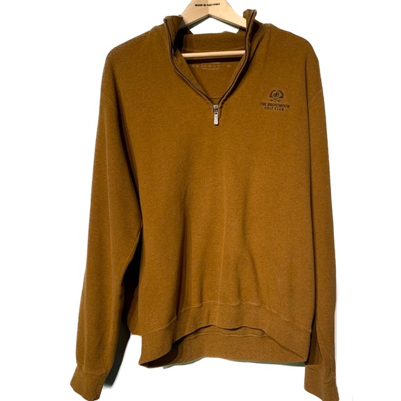 ⛳️ CARNOUSTIE |‎ Men’s Quarter Zip Golf Sweater - The Broadmoor Golf Glub - Picture 1 of 9